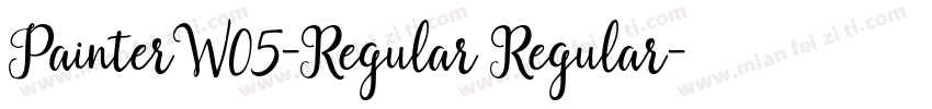 PainterW05-Regular Regular字体转换